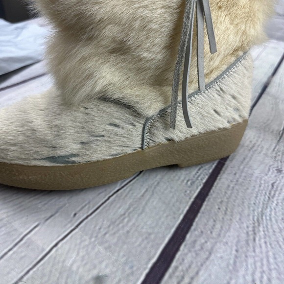 PAJAR OSCAR ITALIAN Sport Goat Hair Boots Ivory‎ WOMENS SZ US 6.5 EU 37 - Picture 13 of 16